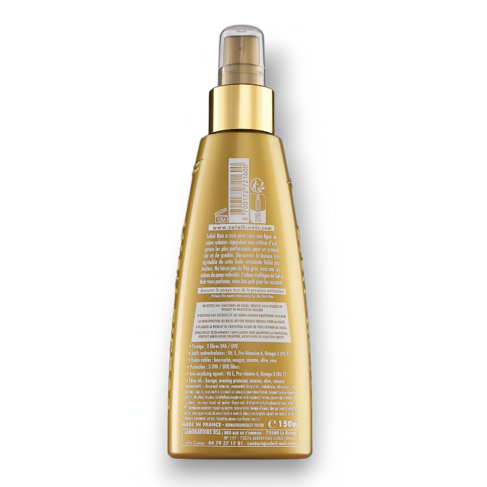 SPRAY HUILE SÈCHE Vitaminée SPF10 Faible Protection