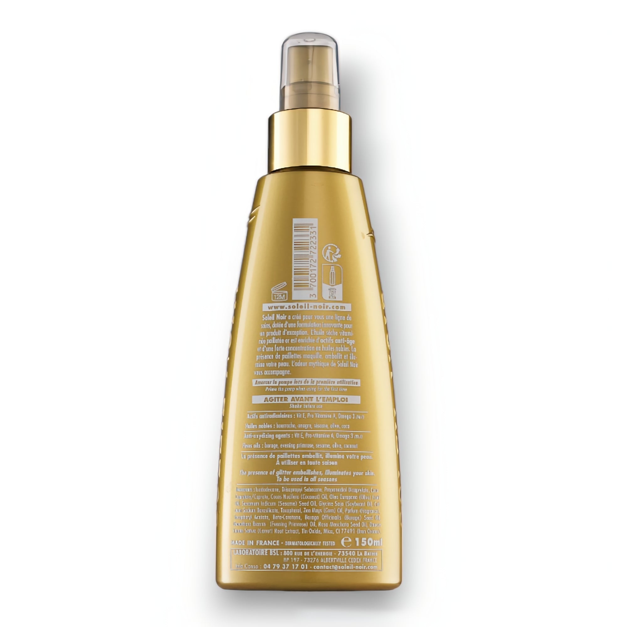 SPRAY HUILE SÈCHE Vitaminée Pailletée Or