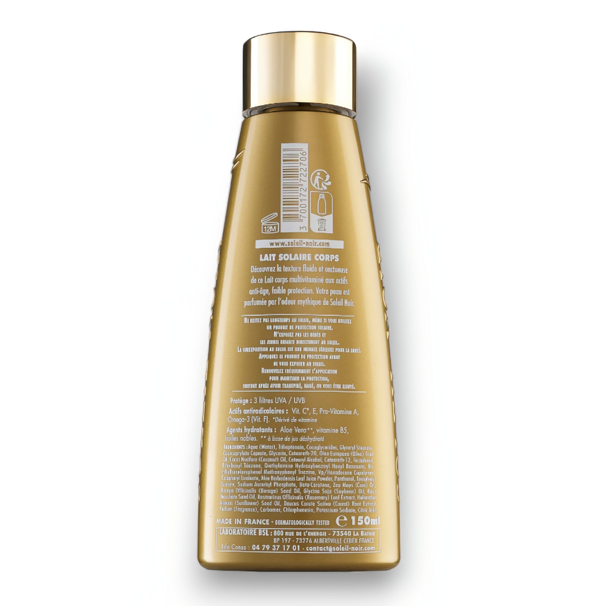 LAIT SOLAIRE Vitaminé SPF10